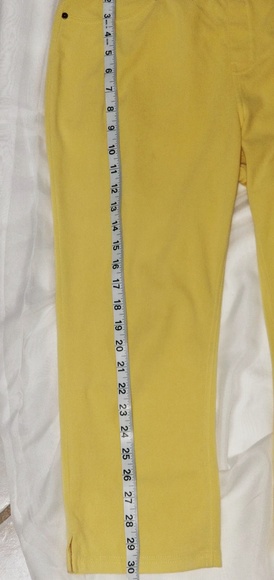 Vera Wang bright yellow large leggings - Picture 5 of 8